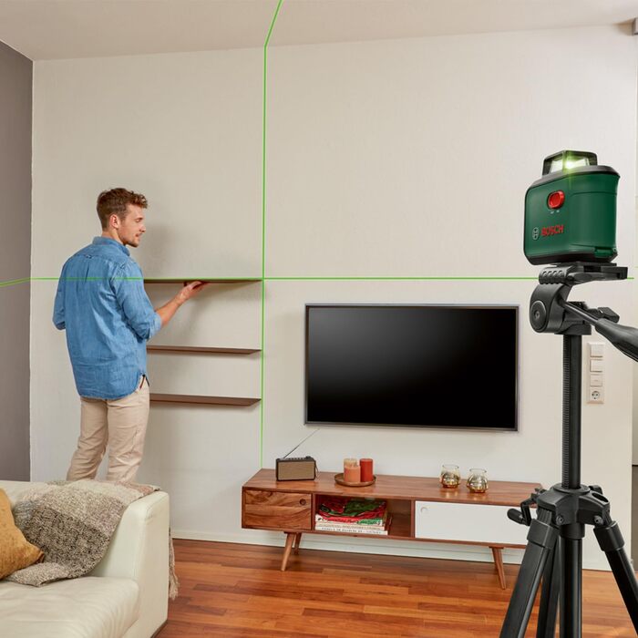 Хрестоподібний лазерний рівень Bosch AdvancedLevel 360 з преміальним штативом (Новий), зелений