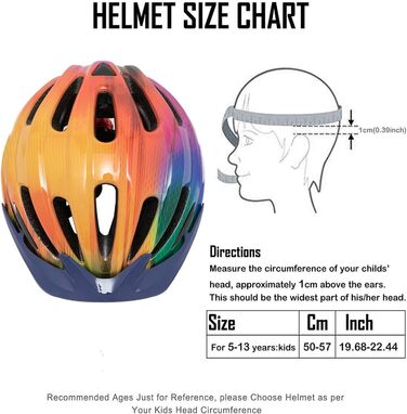 Велосипедний шолом дитячий Хлопчики 52-58см, Дитячий Велосипедний Шолом зі Світлом Дитячий Велосипедний Шолом Дівчатка Дитячий Шол