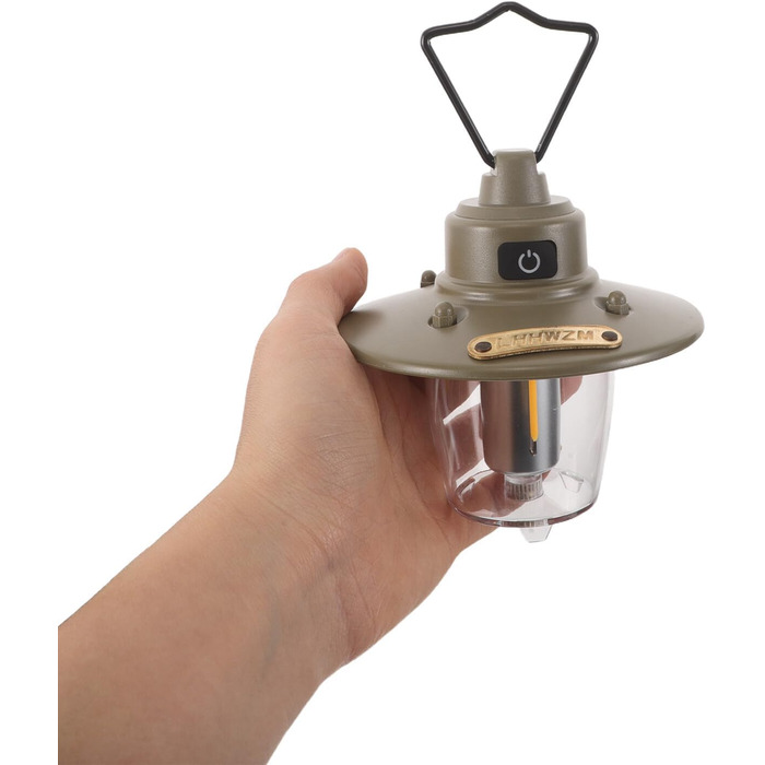 Акумуляторний кемпінговий ліхтар Alasum з USB Type-C, вінтажний світлодіодний ліхтар з 3 режимами світла, портативний наметовий світильник для аварійного освітлення на вулиці та риболовлі