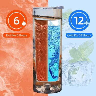 Кухоль з прямою трубочкою, 590 мл, красиві пілони вдалині, дорожній кухоль з принтом, підходить для кемпінгу, офісу та дому.