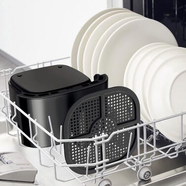 Фритюрниця Tefal EY1308 Easy Fry, безмасляна фритюрниця ємністю 3.5 л, компактний дизайн, енергозбереження, хрусткі результати, здорове приготування їжі, запчастини, безпечні для посудомийної машини