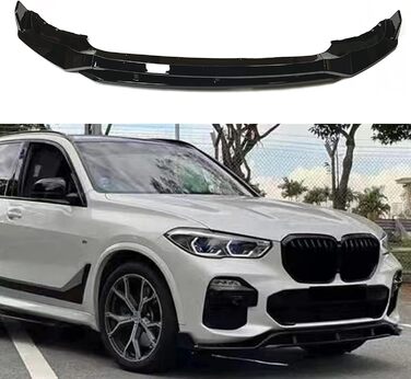 Передній спойлер автомобіля з ABS для BMW X5 G05 2019-2022, дифузор розгалужувача штока переднього бампера, обвіс із захистом автомобіля від зіткнень, глянець чорний звичайний глянець чорний