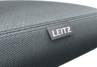 Стілець Leitz Ergo Active з регульованою висотою (4760 см) з колесами, офісний стілець з подушкою сидіння, ергономічний поворотний стілець для дому, офісу, відпочинку та хобі, серія Ergo, чорний, 65770095 світло-сірий стілець з колесами