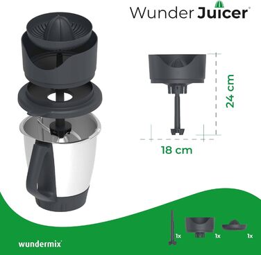 Соковижималка WunderJuicer для Thermomix TM6, TM5 & TM31 Соковижималка і соковижималка для цитрусових Зроблено в Німеччині