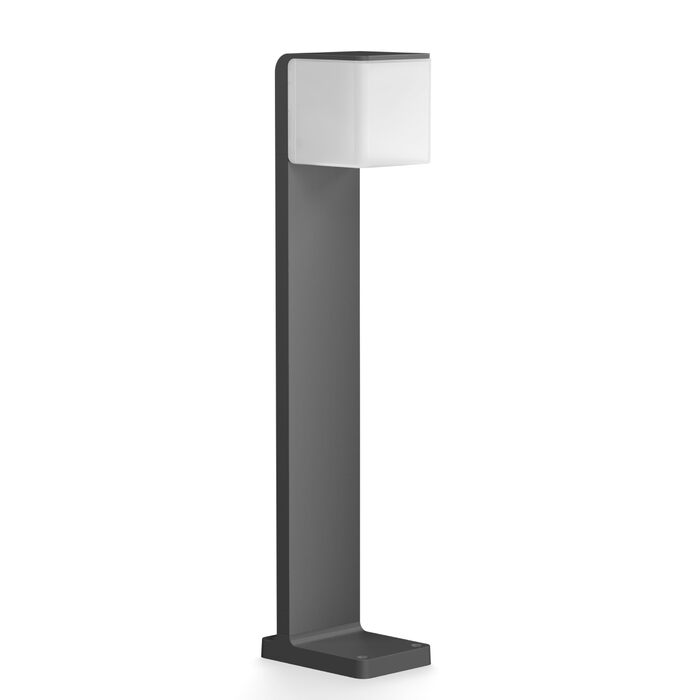 Розумний садовий світильник Steinel LED GL 80 SC Connect, з датчиком руху, диммером, керуванням через додаток та таймером, 3000 K, 9.1 Вт, антрацит
