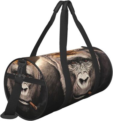 Спортивна сумка Мавпа з сигарою для фітнесу та спорту велика дорожня сумка для ночівок та вихідних для чоловіків та жінок