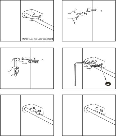 Рушникосушка Ruicer Дворучний рушникосушка з нержавіючої сталі Подвійний рушникосушка 40 см Настінне кріплення 40 см Срібло