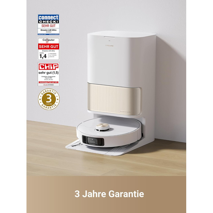 Робот-пилосос з функцією миття підлоги та підйомною шваброю, висувною та підйомною бічною щіткою, силою всмоктування 11 000 Па, са