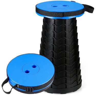 Портативний складаний стілець Auspicious - регульований по висоті та складний, легкий кемпінговий стілець для використання в приміщенні та на вулиці, ідеально підходить для кемпінгу, саду, кухні, походів, риболовлі, барбекю, вантажопідйомність 397 фунтів 