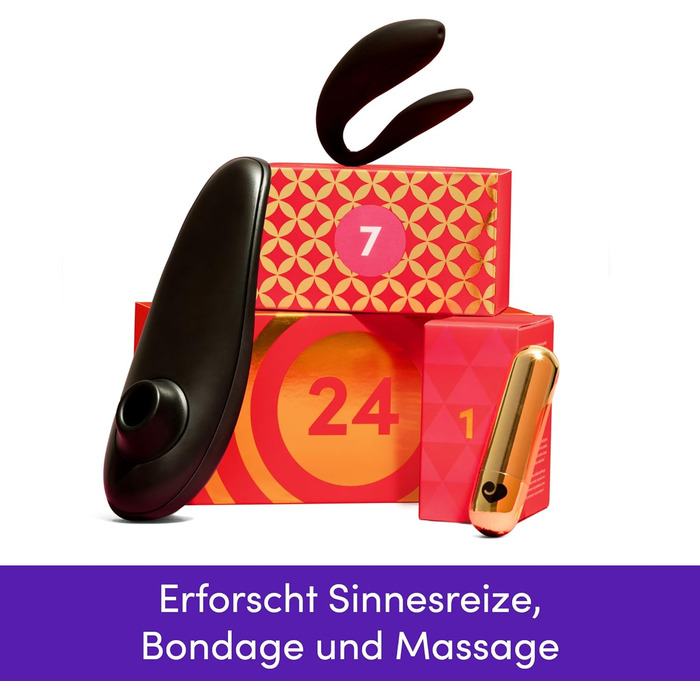 Адвент-календар Womanizer 2025 для пар, 24 інтимні сюрпризи