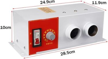 Автомобільний обігрівач SPORTARC, портативний автомобільний обігрівач з розморожувачем, автомобільний електричний обігрівач, універсальний автомобільний обігрівач, 900 Вт, подвійні вентиляційні отвори (12 В)