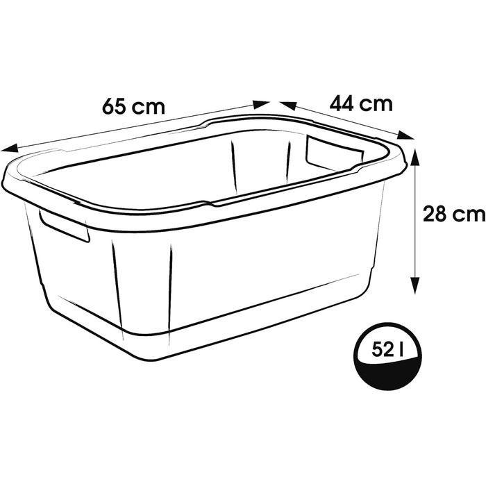 Бак для білизни keeeper, міцний пластик, 52 л, Aenna, Nordic Pink Nordic Pink 52 л