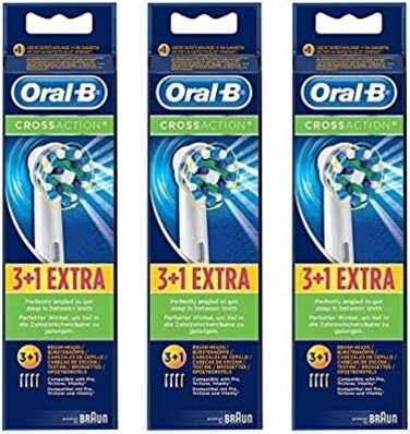 Електричні ріжучі щітки Oralb Crossaction, змінні щітки Crossaction 12 шт.