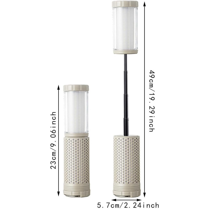 Світлодіодний кемпінговий ліхтар із регульованою яскравістю, портативний та легкий вуличний ліхтар для кемпінгу, походів, барбекю ідеальне освітлення для кожної пригоди.