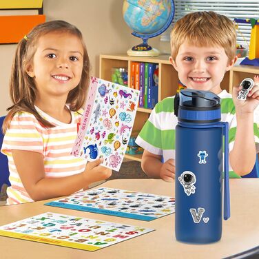 Дитяча пляшечка для пиття Luyiilo Kids герметична, спортивна пляшечка для піших прогулянок та тренажерного залу, газована та без в