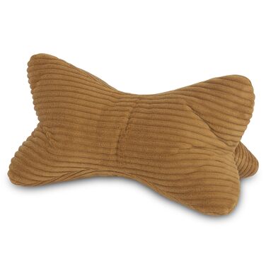 Вельветова золотиста подушка для читання, подушка для шиї, кістяна подушка, валик для шиї, подушка для читання, сертифікована ko-Tex 100 та придатна для прання при 60C - Подушка для шиї, колін або живота для читання або відпочинку - 38x19x19 см