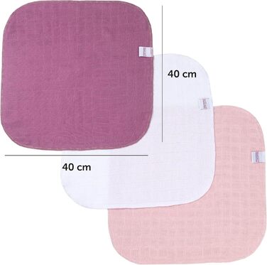 Муслінові пелюшки MAKIAN 9 упаковок, 40x40 см, перевірено Oeko-TEX Standard 100, 9 пелюшок для відрижки преміум якості - 4-шарові