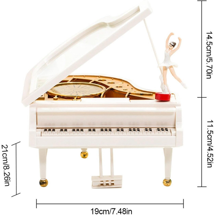 Загальна маленька музична шкатулка заводні музичні шкатулки балетних танцюристів, ліжечко, що обертається супутникова звукова іграшка для розвитку дітей, милі прикраси для дитячої кімнати Великі