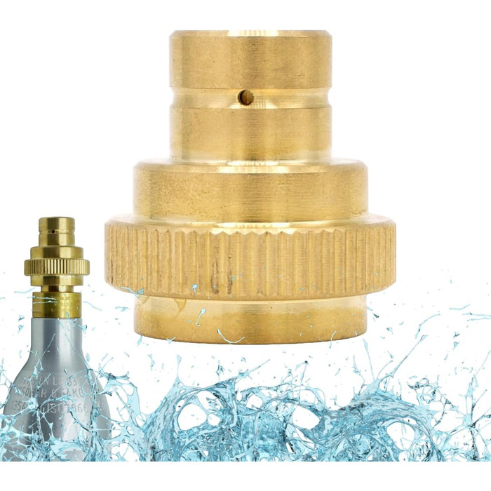 Швидкий адаптер для виробників CO2 газованої води DUO, Art, Terra, Gaia та Crystal 3.0 425 г 60-літровий алюмінієвий циліндр