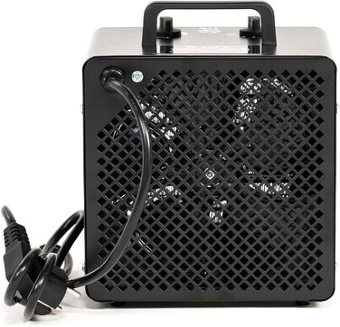 Електричний керамічний вентилятор-обігрівач NAC 3000 Вт - радіаційний обігрівач з термостатом, електричний обігрівач - обігрівач з 3 режимами нагріву, електричний обігрівач для гаража, майстерні, будівельного майданчика - будівельний обігрівач/осушувач по