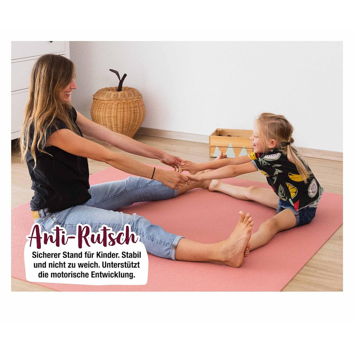 Протиковзкий килимок для повзання Килимки Oeko-Tex Грати в Mat Baby Розмір 120х120см (120х120 см (1 упаковка), слива)