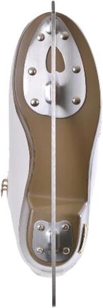 Фігурні ковзани HEAD Amber для жінок з лезами з нержавіючої сталі, дизайн сніжинки, ідеально підходять для початківців - білі, розмір 41