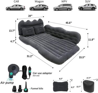 Автомобільні надувні матраци, для BMW X1 X2 X3 X3 M40i X4 X5 X6 X7 позашляховик автомобільне ліжко матрац кемпінг подорожі задній двір пляжний надувний матрац аксесуари