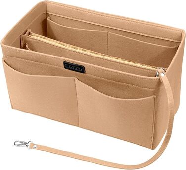 Органайзер для сумочки, органайзер для фетрової сумки, органайзер для сумки в сумці Внутрішні кишені органайзер для сумочки зі зні