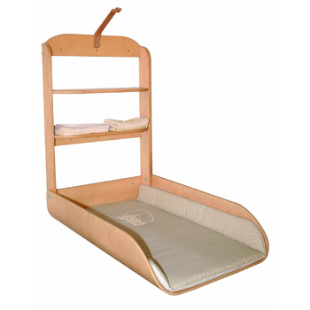 Настінний пеленальний столик nature - складна пеленальна стійка з вигнутого дерева пеленальний килимок Liebhabr - легке настінне к