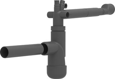 Компактний сифон Економія простору Для кожної підлогової шафи Можна поєднувати з усіма мийками BLANCO Закінчення