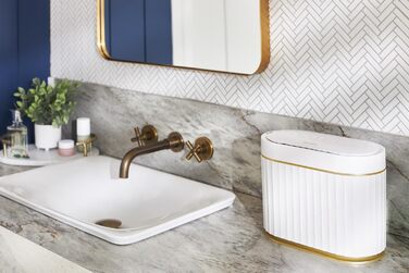 Відро для сміття настільне з кришкою 5 л з датчиком, міні-відро для сміття, невелике кухонне відро для компосту, автоматичне відро