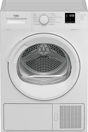 Сушильна машина Beko DHC946GX b300 з тепловим насосом, до 9 кгглибина корпусу 46 см, клас енергоспоживання A, 15 програм ніжний барабан AquaWave , білий