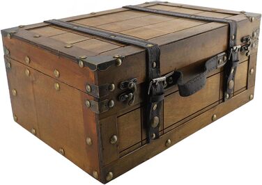 Декоративна скринька для зберігання Taidda у вінтажному ретро-стилі з дерева для організації дому, прикраса журнального столика