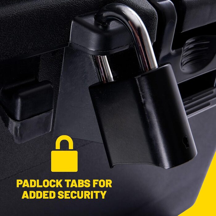 Спортивний багажник Plano - військовий контейнер для зберігання з кришкою, міцний, великий, для кемпінгу та армійського використання, ідеально підходить для полювання, пейнтболу, страйкболу або домашнього використання, різні кольори, середній, чорний