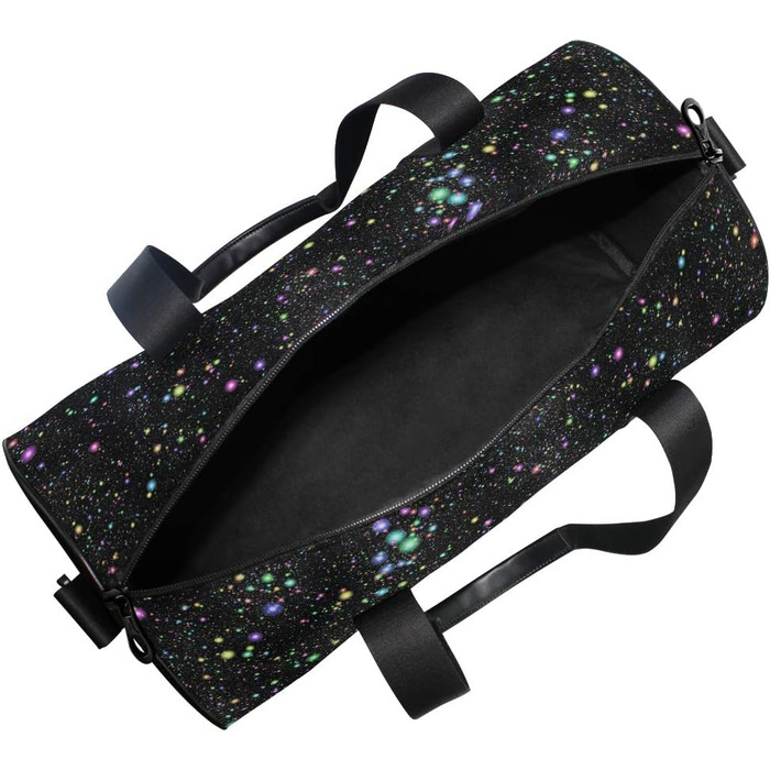 Спортивна сумка Космічний Райдуга з міцного канвасу для подорожей та спорту, унісекс