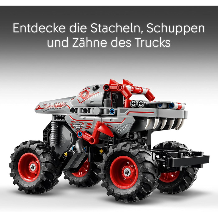 Іграшка-монстр-вантажівка з функцією відкатування, конструктор для дітей, подарунок для хлопчиків і дівчаток від 7 років 42200