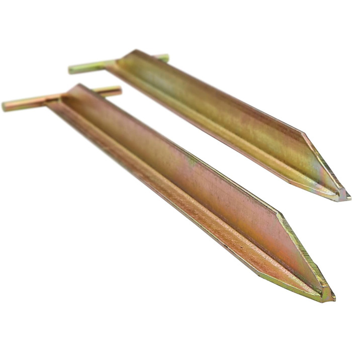 Ваш GEAR 8 x Кілочок для намету TT 400 Набір сталевих кілочків Т-подібного профілю 400 x 80/25 x 20 мм