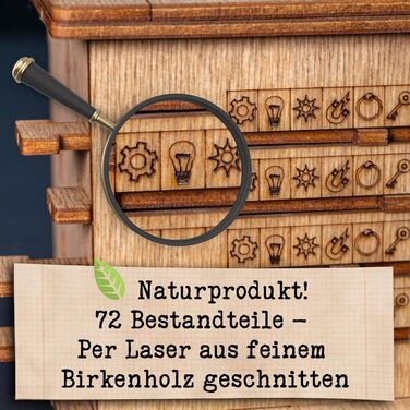 Кіт Шредінгера - Гра Escape Room - 3D-дерев&39яний пазл - Пазл-коробка з грошима - Пазл IQ - Пазл-коробка та подарунок на день нар
