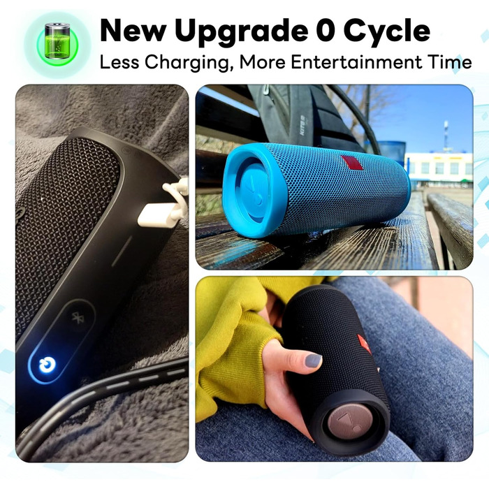 Замінний акумулятор ємністю 8500 мАг для JBL Flip 5, артикул 1INR19/66-2 ID1060-B, оновлений акумулятор високої ємності 3,7 В 2025 року для Bluetooth-колонки Flip 5