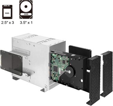 Стійковий серверний корпус, 240 мм моноблок, USB Type-C, замок Kensington, SST-RM42-502B, 42-502, 4U