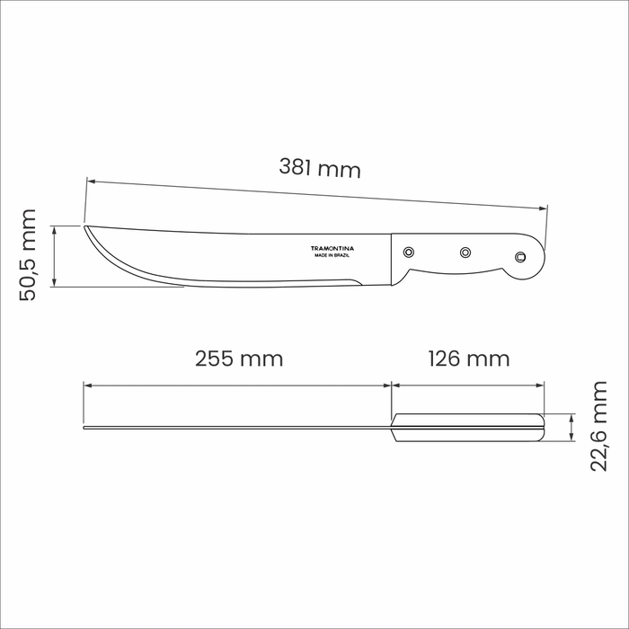 Ніж мачете Tramontina, 250 мм (7081447)