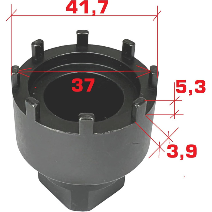 Інструмент Fantic26 Lockring Tool Ebike Bicycle Lockring Chainring Spider Service Tool Інструмент для розбирання Гайка Підходить для Ebike Brose Motor Drive S/Mag для Bosch Gen.2 Gen.3 Performance CX, Yamaha PW-X