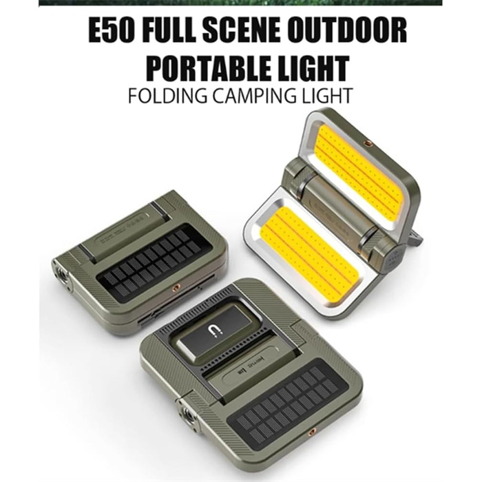 Аварійний водонепроникний ліхтар для кемпінгу з підсвічуванням, світлодіодний портативний ліхтар для намету, газону, 5000 мАг