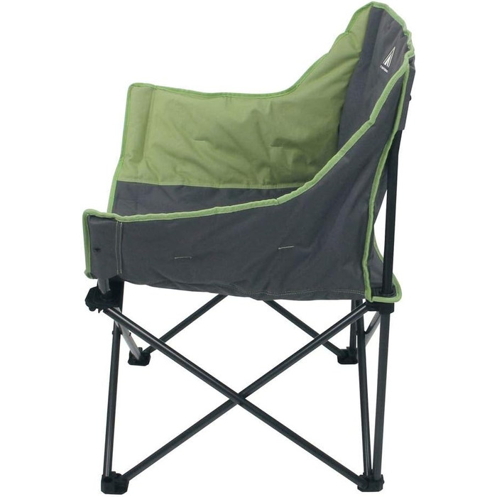 Крісло для кемпінгу 10T Jace Beechnut XXL Складаний стілець до 130 кг Стілець з підсклянником бічною кишенею