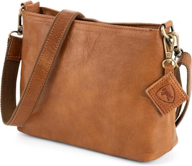 Вінтажна сумка через плече Marbella S, шкіряна сумка через плече середнього розміру, сумочка для жінок - коричневий коричневий S