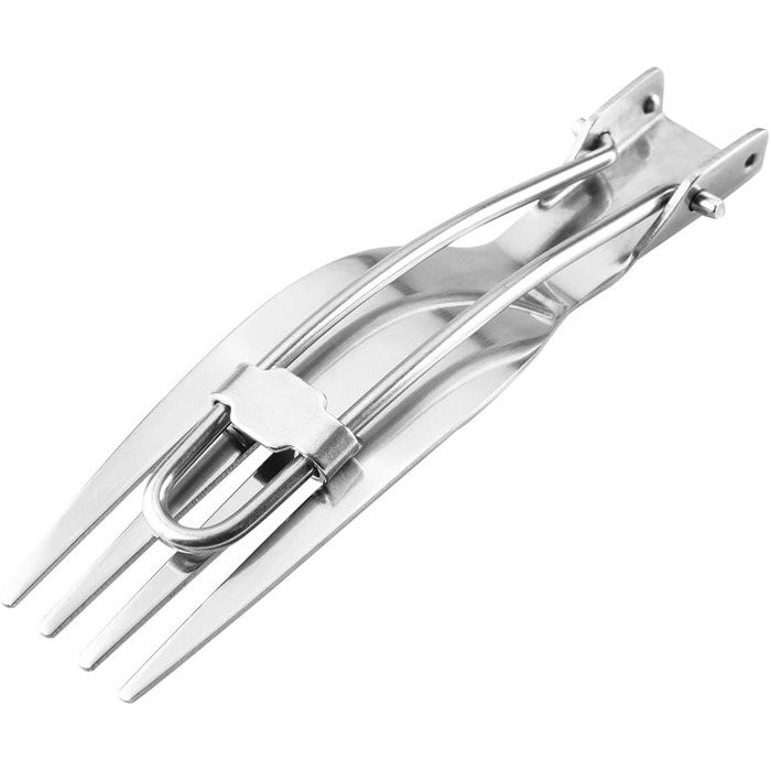 Туристичні столові прибори NEO TOOLS 3 в 1 ложка, ніж, виделка, складаний дизайн, вага 70 г, матеріал нержавіюча сталь, футляр для перенесення, сертифікат відповідності харчовим продуктам LFGB