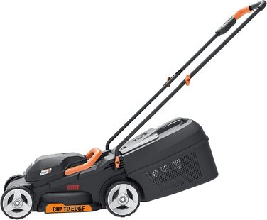 Акумуляторна газонокосарка WORX 18V (20V MAX) WG730E.1, безщітковий двигун, ширина зрізу 30 см, підстригання до краю, 3 регульовані висоти зрізу, площа газону до 250 , PowerShare