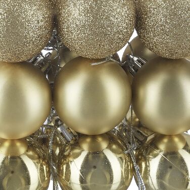 Різдвяні кульки набір із 100 шт золоті Relaxdays