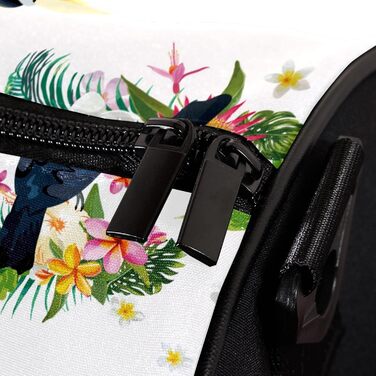 Спортивна сумка, маленька дорожня сумка, сумка для шопінгу та йоги з тропічним листям, сумка для фітнесу на відкритому повітрі, ручна поклажа