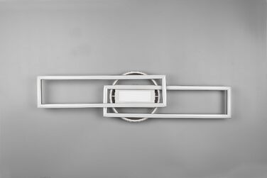 Стеля LED-світильник Reality Twister R67183107, матовий нікель, 30 Вт, з пультом, димером та зміною кольорів